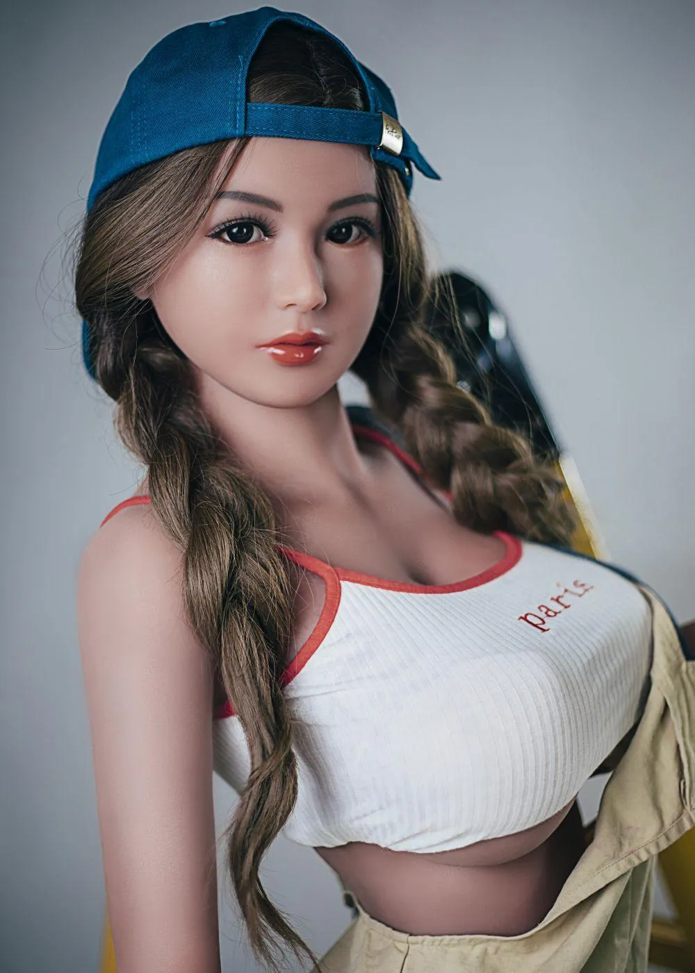 62.2IN 66.1LB Sex Doll Light Brown Skin Black Eyes【US Stock Available ONLY】