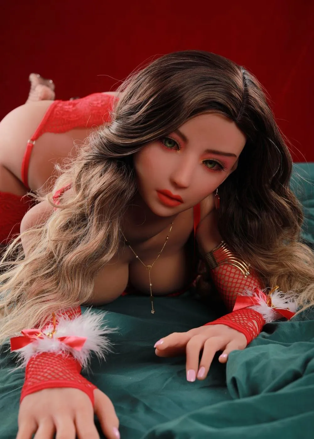 62.2IN 66.1LB Sex Doll Light Brown Skin Green Eyes【US Stock Available ONLY】