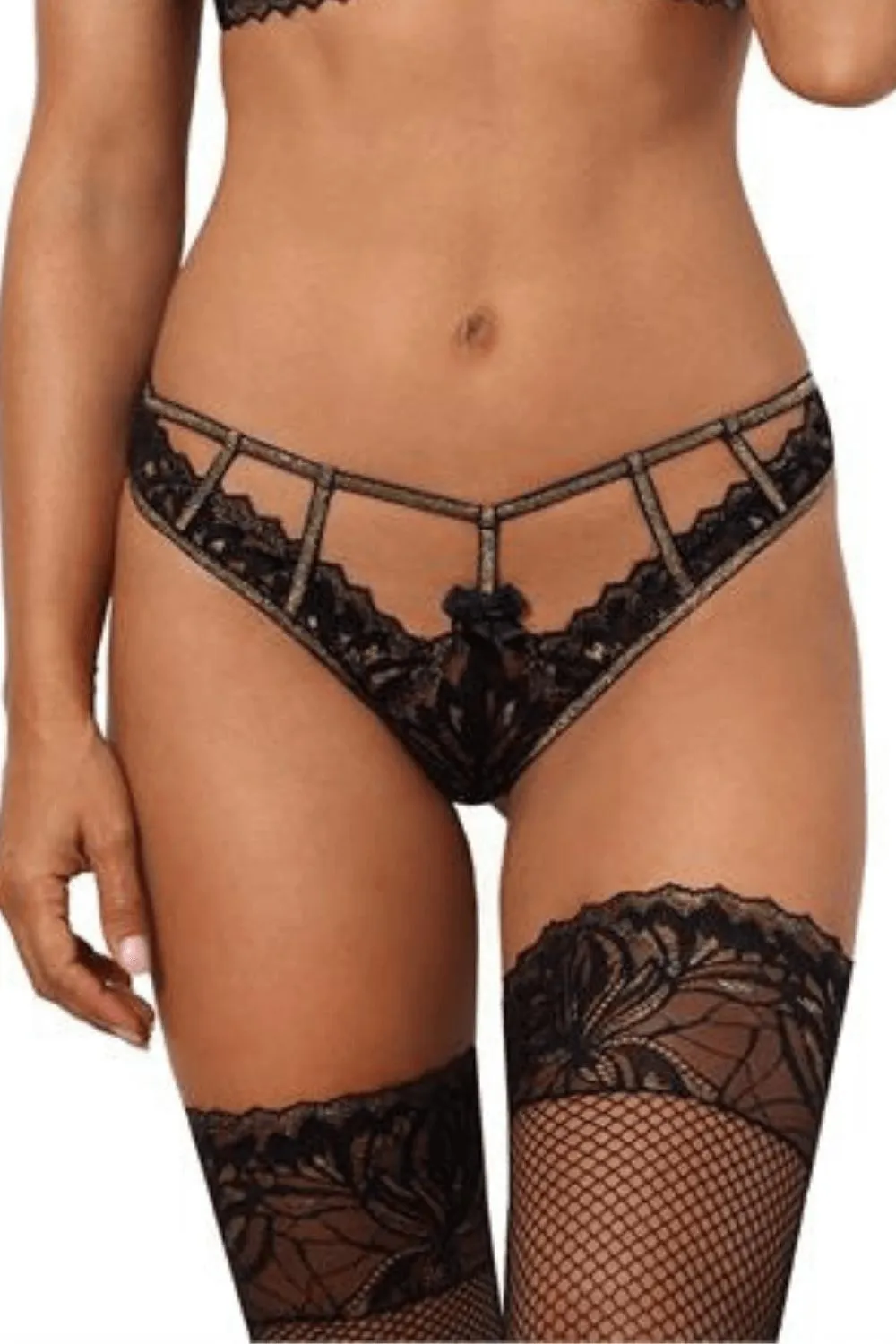 Axami Fall in Love Lace Top Fishnet Stockings Hold Ups