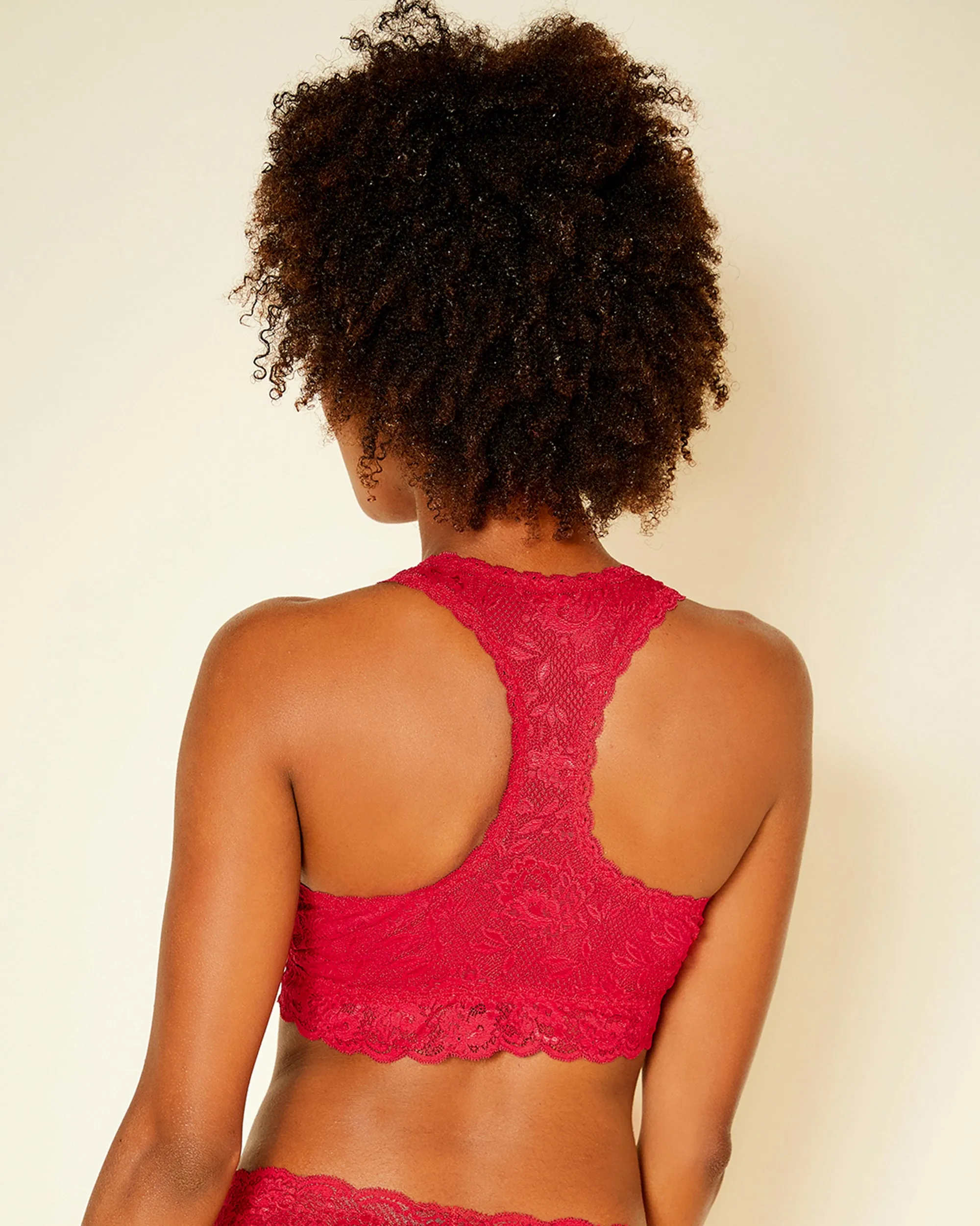 Conjunto De Tanga Cutie Y Bralette De Espalda Cruzada Racie Curvy