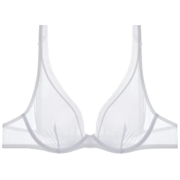 Cotton Mesh Unlined Bra
