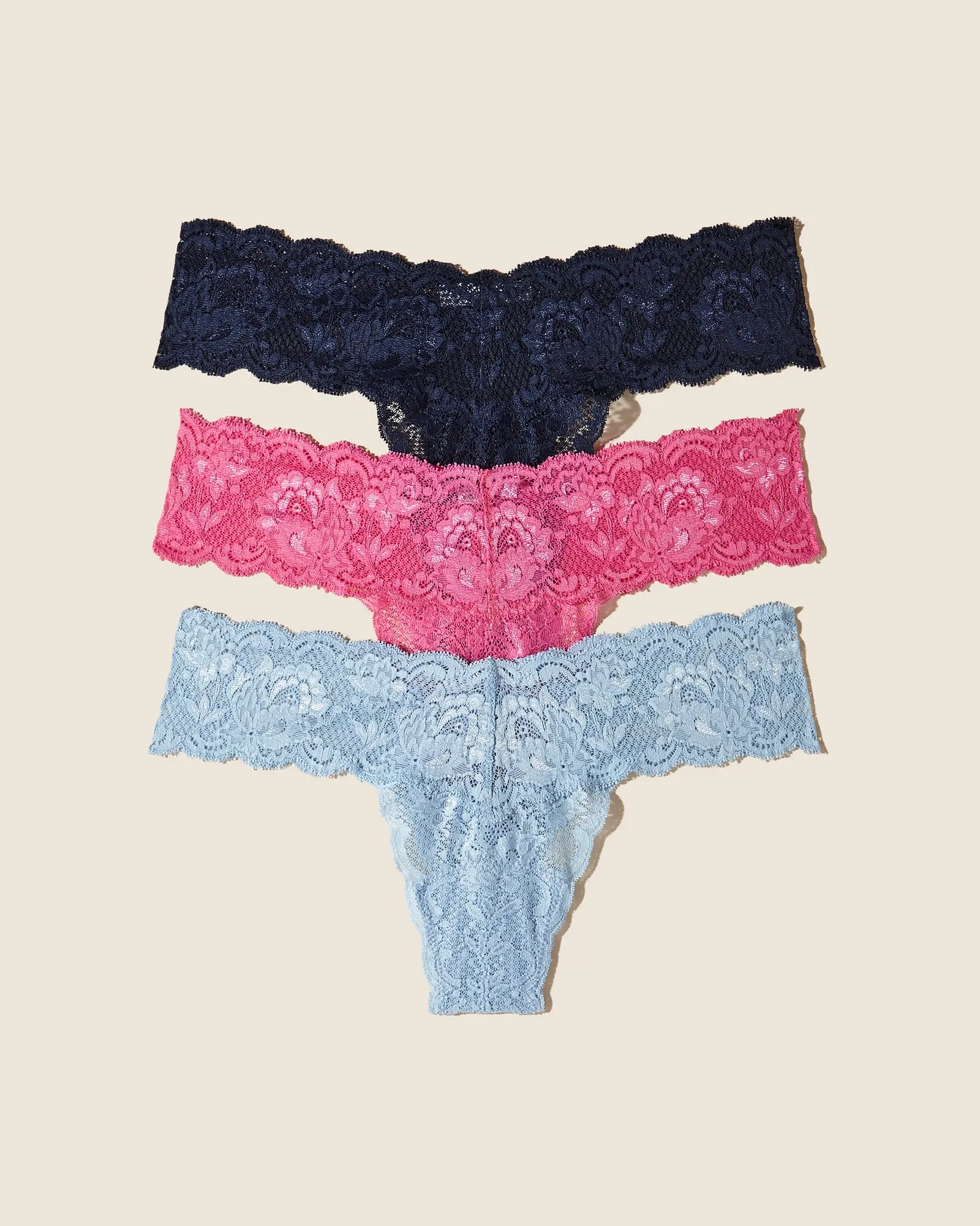 Cutie Lr Thong 3 Pack