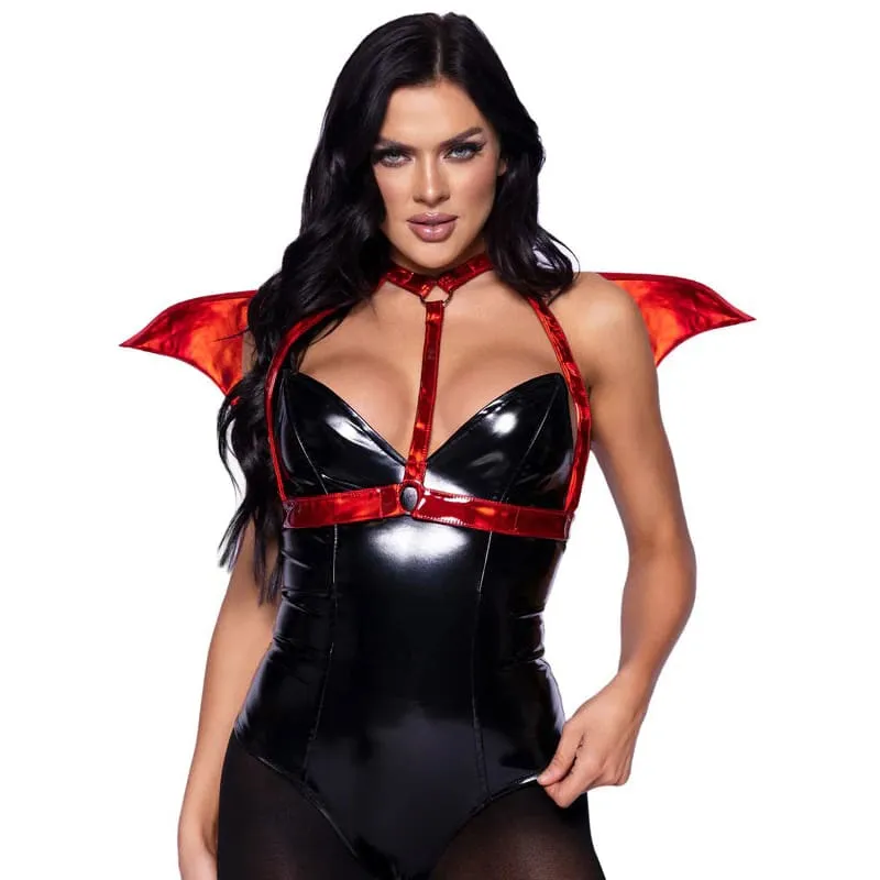 Devil Wing Body Harness - Os - Red
