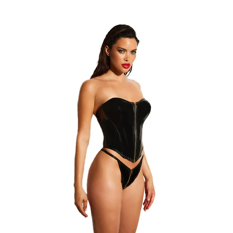 Fetish Rider Bustier Set