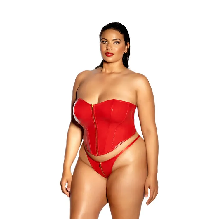 Fetish Rider Bustier Set