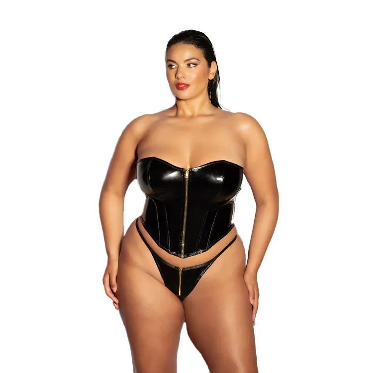 Fetish Rider Bustier Set