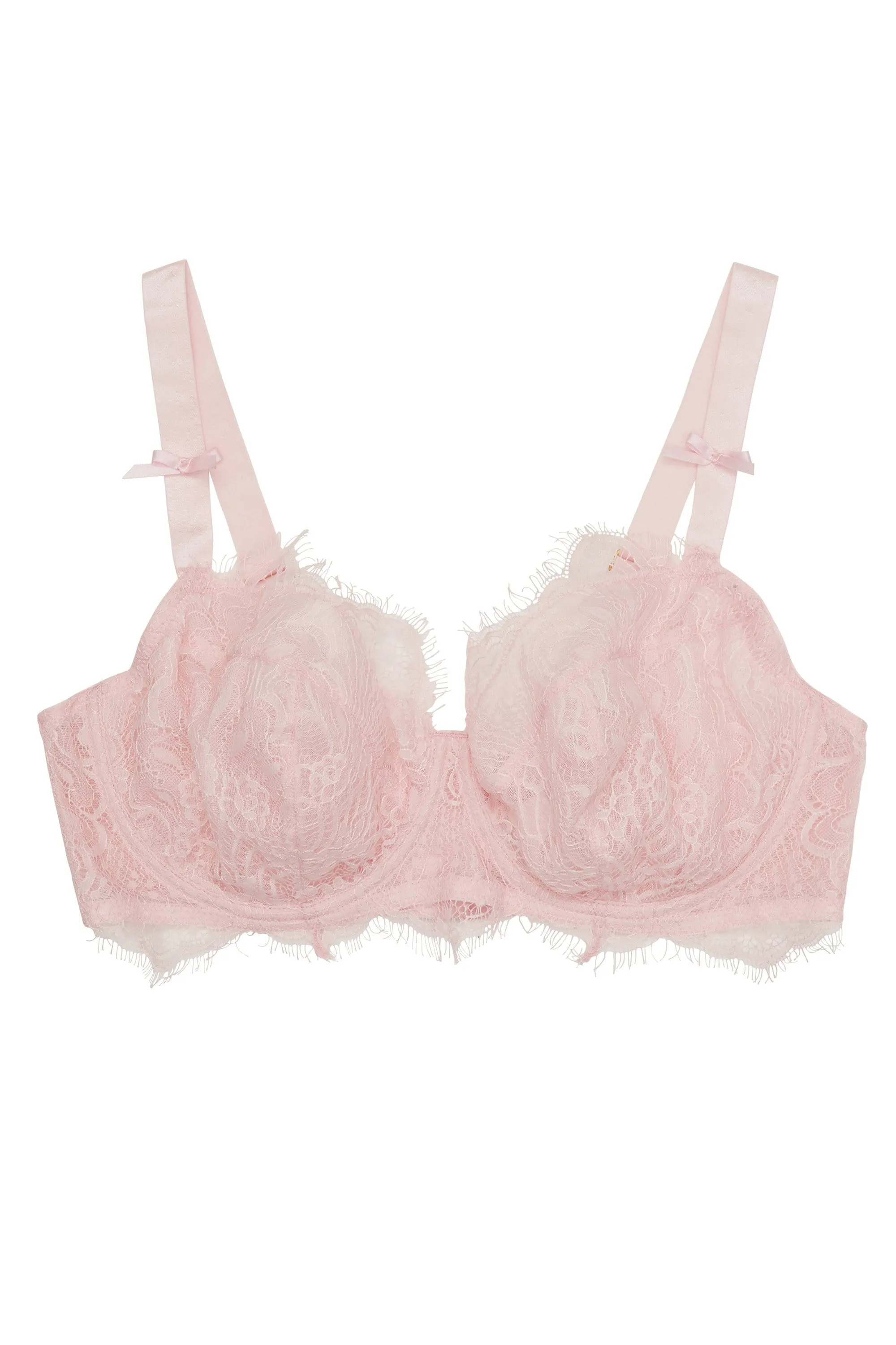 Gabi Fresh Holly Blush Pink Mesh & Lace Bra