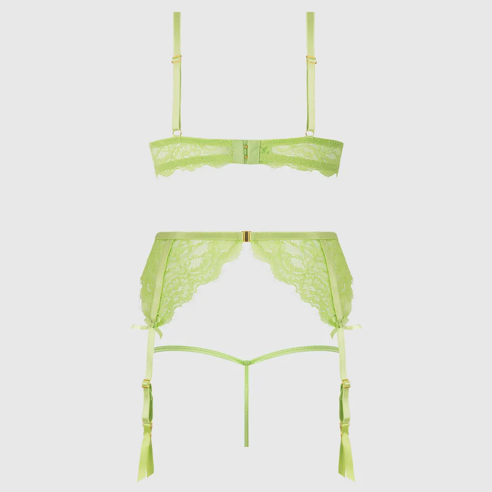 House of Desire Shavon Sheer Lace Lingerie Set