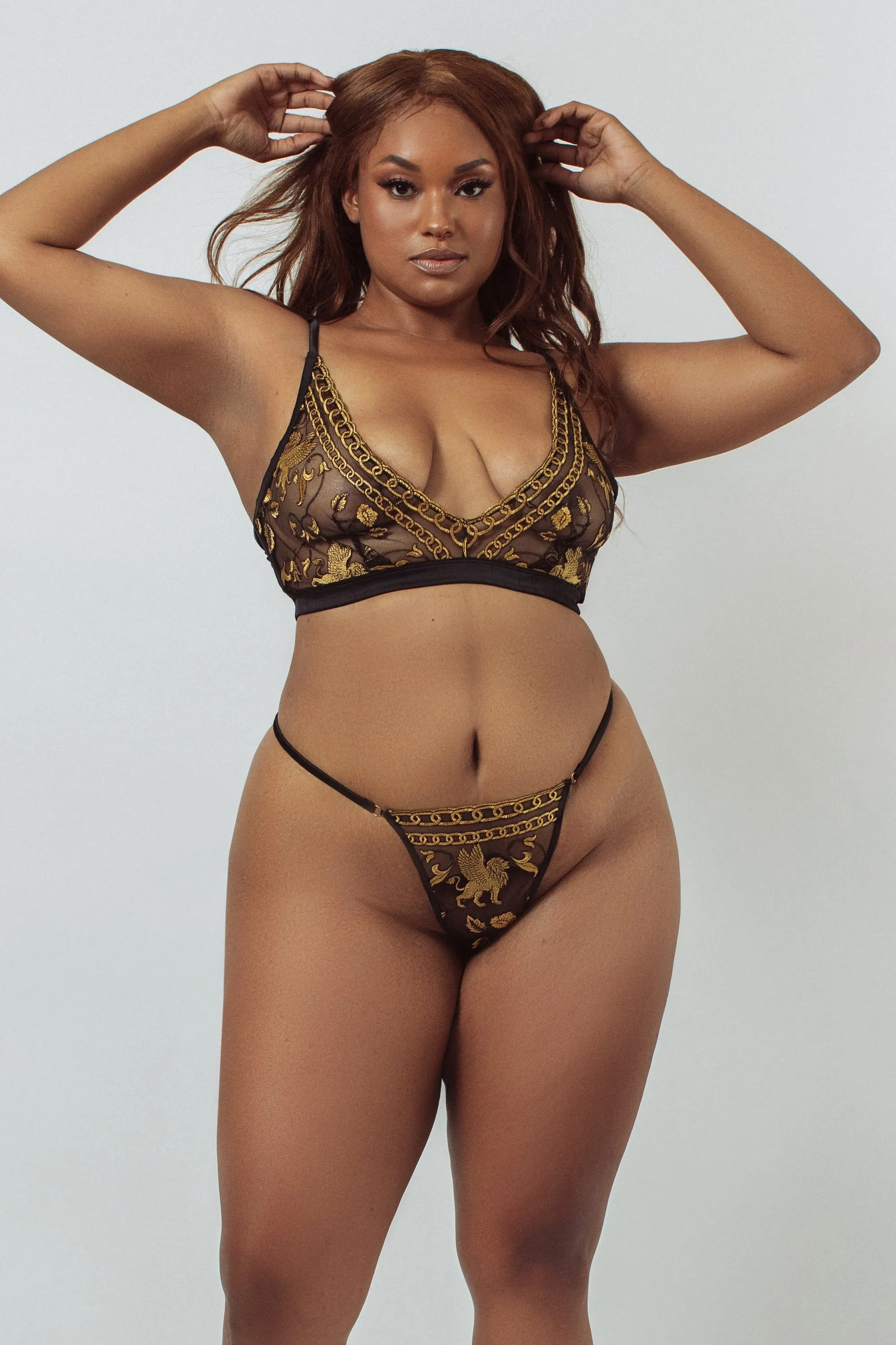 Kilo Brava Lioness Black Thong
