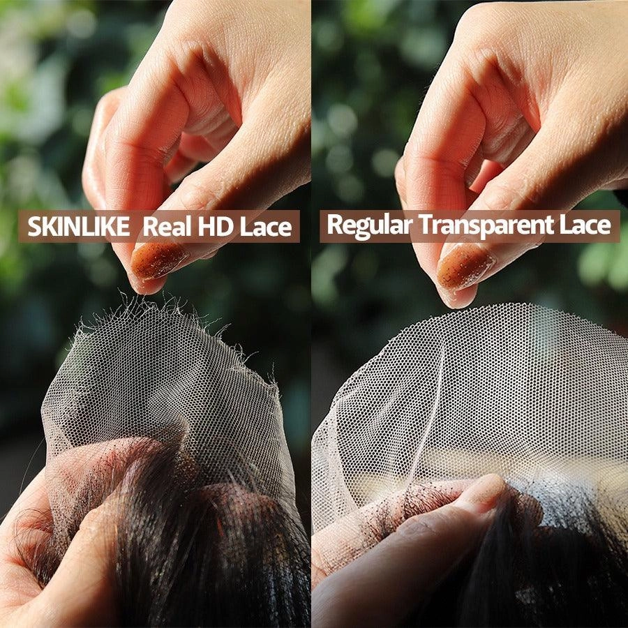 Lace Closure Only, 5x5 & 4x4 Skinlike Real HD Lace Closure Piece Straight Hair