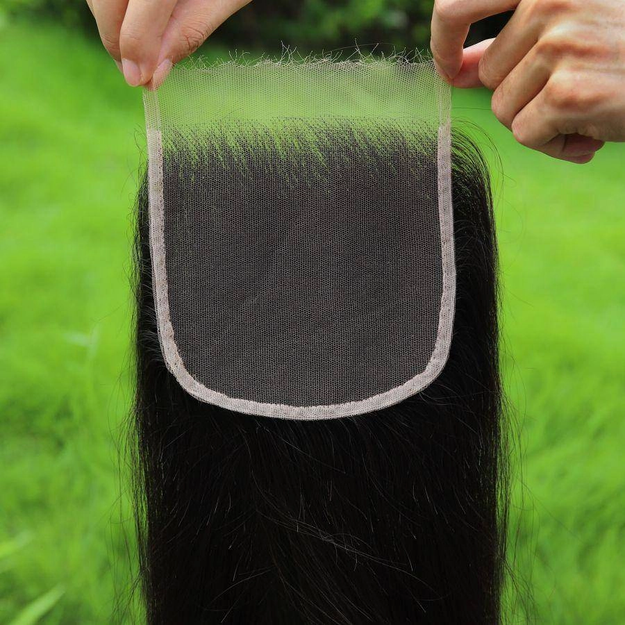 Lace Closure Only, 5x5 & 4x4 Skinlike Real HD Lace Closure Piece Straight Hair