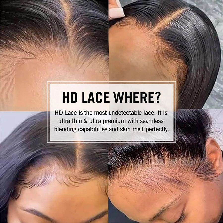 Lace Closure Only, 5x5 & 4x4 Skinlike Real HD Lace Closure Piece Straight Hair