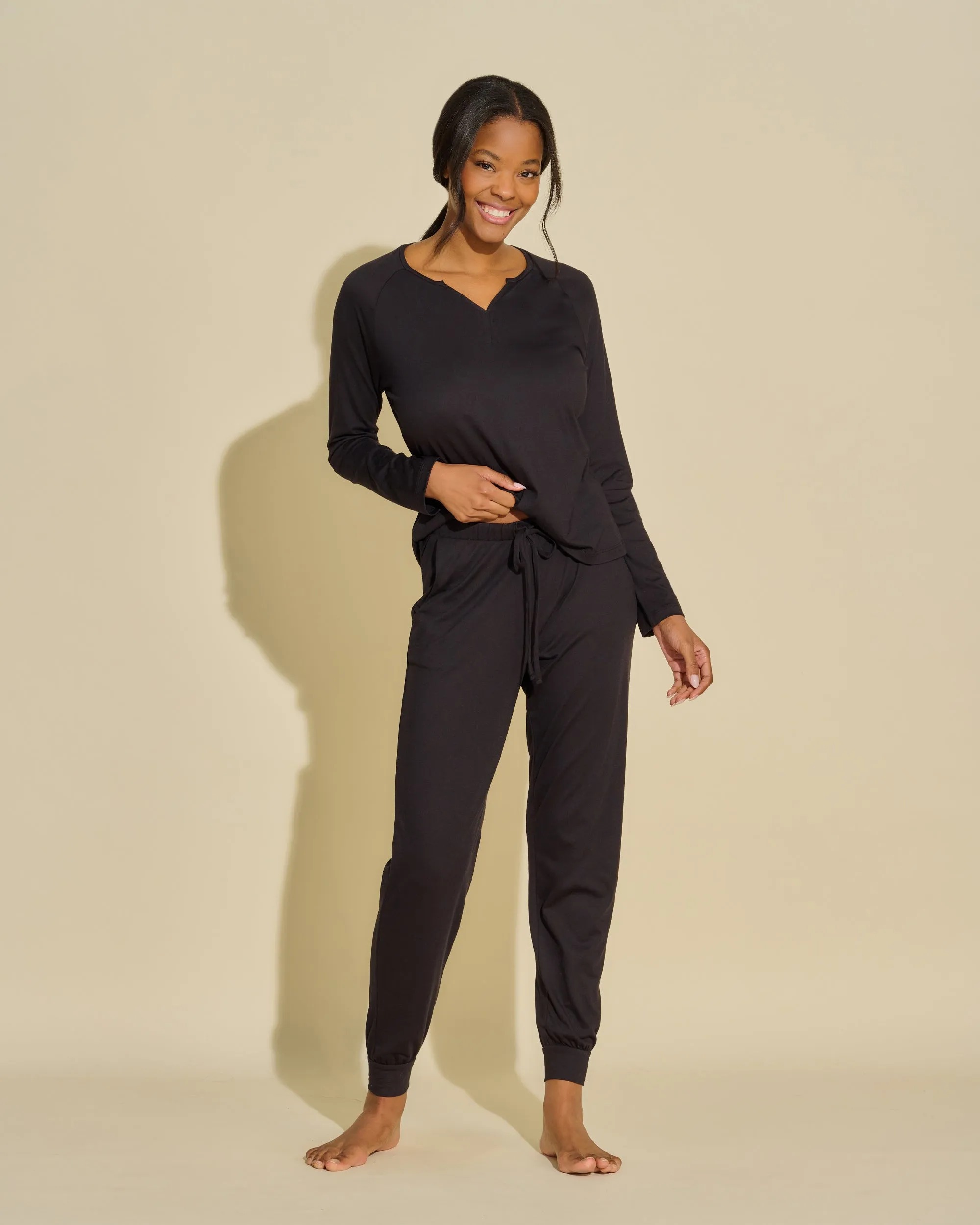 Langärmeliges Top- & Jogger-Set