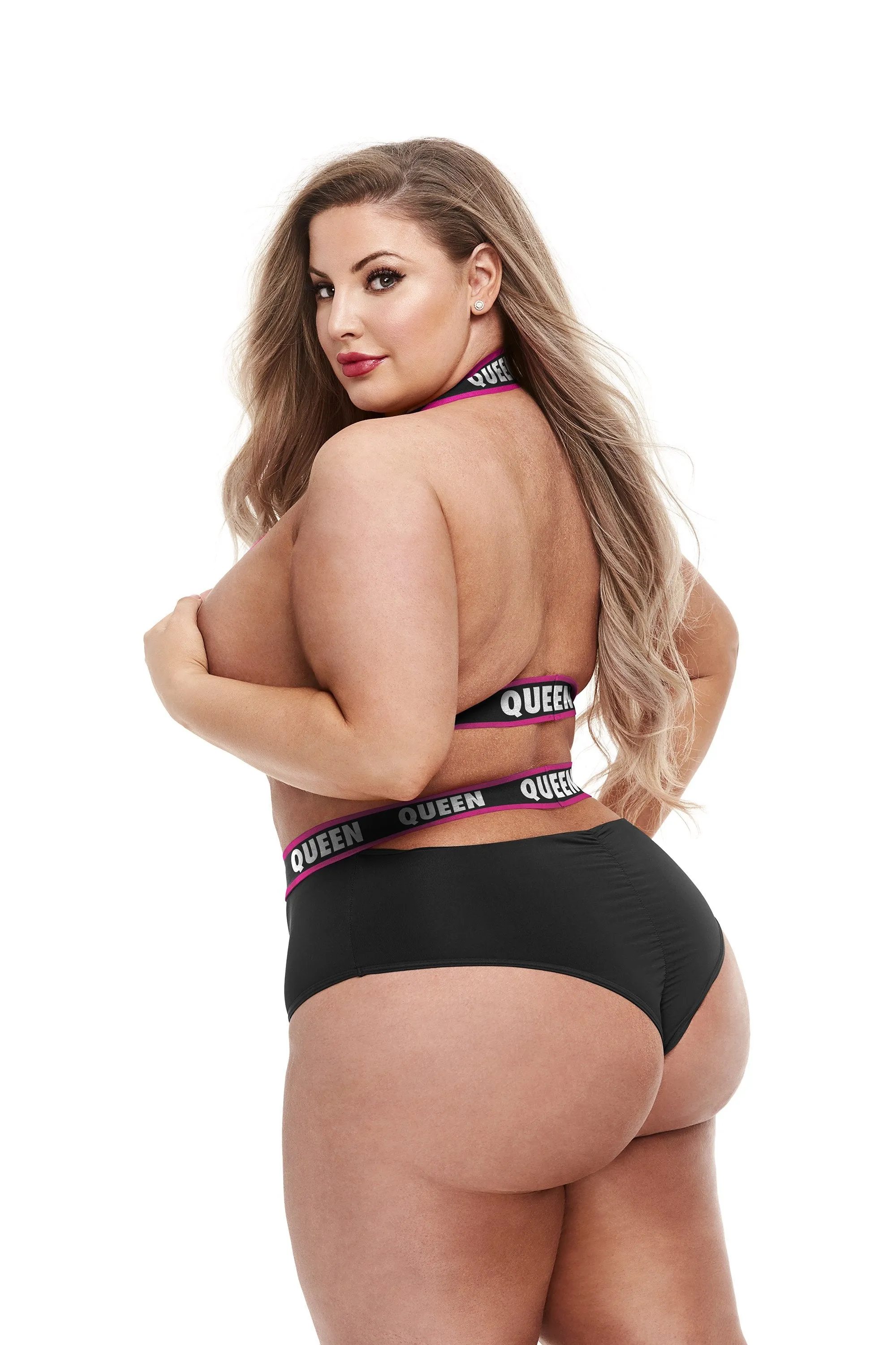 Lapdance Lingerie  QUEEN  Elastic High Waisted Lingerie Set