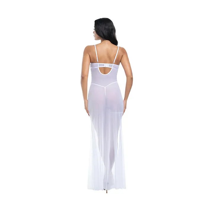 Livia Sheer Gown & Garter Set