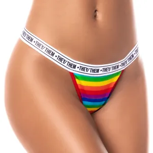 Mapale They/Them Rainbow Thong