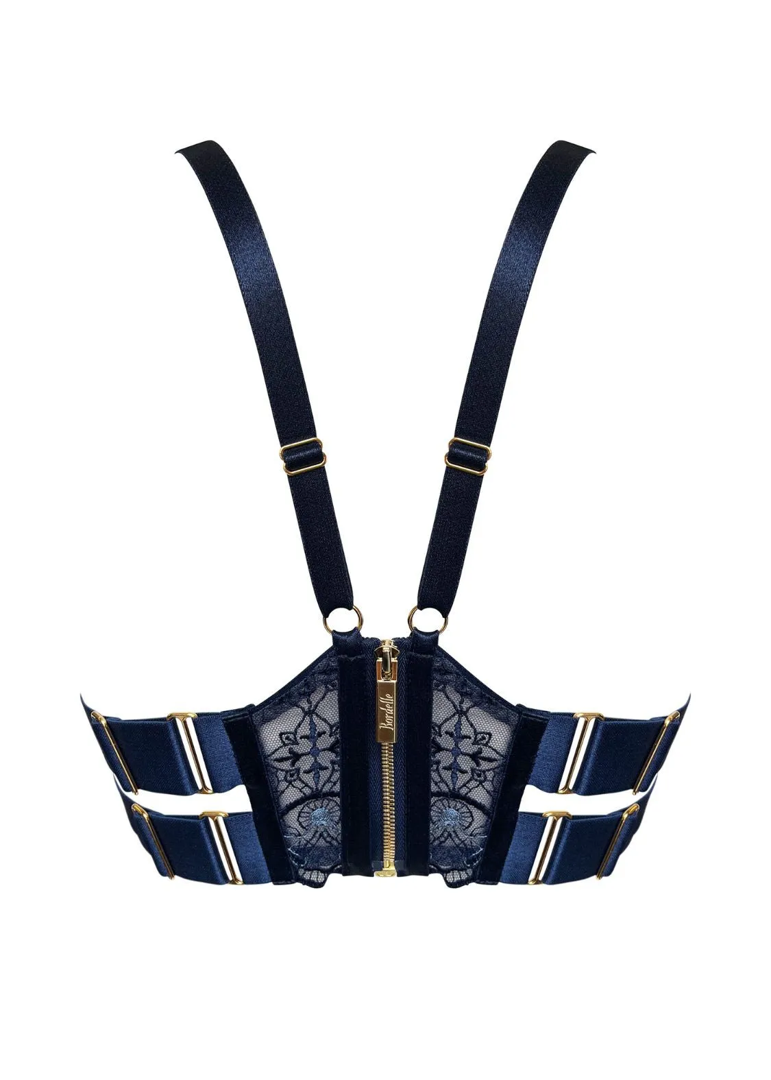Mari Balconette Wire Bra (Navy Blue)