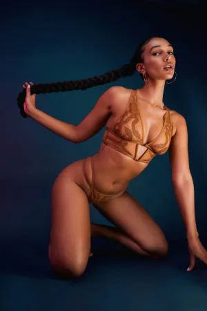 Medusa Liquid Gold Bralette