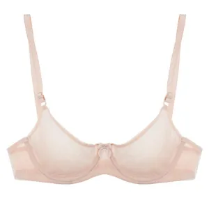Mesh Underwire Demi Bra