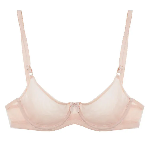 Mesh Underwire Demi Bra