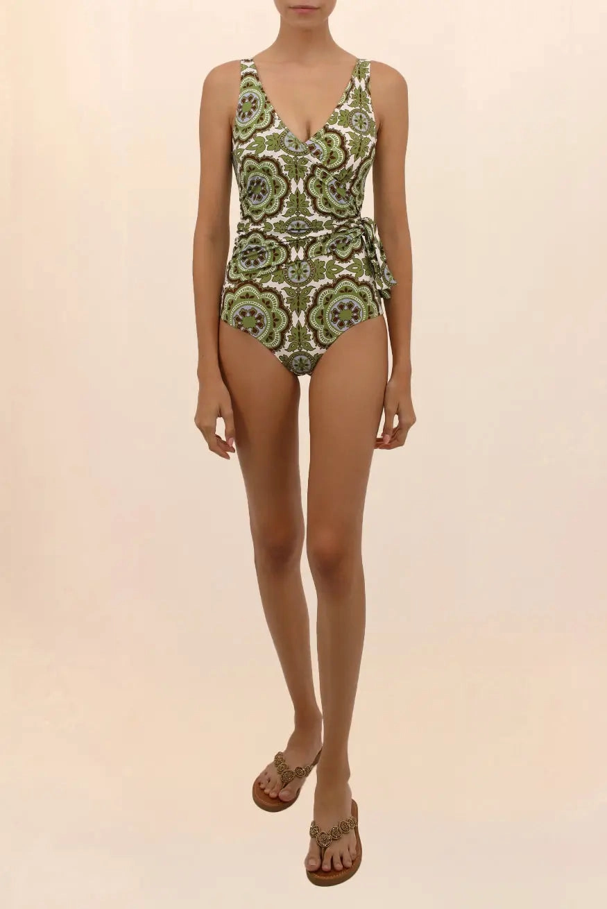 MIDNIGHT CROSSED ONE-PIECE