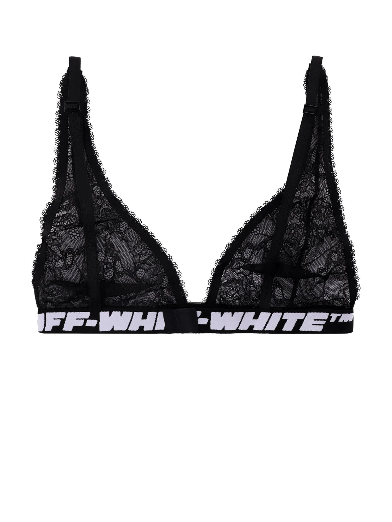 Off-White Logo Waistband Lace Bra