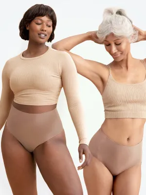 Offer: Truekind® 2-Pack Seamless Stretch Mid-Waist Brief - 50 percent OFF