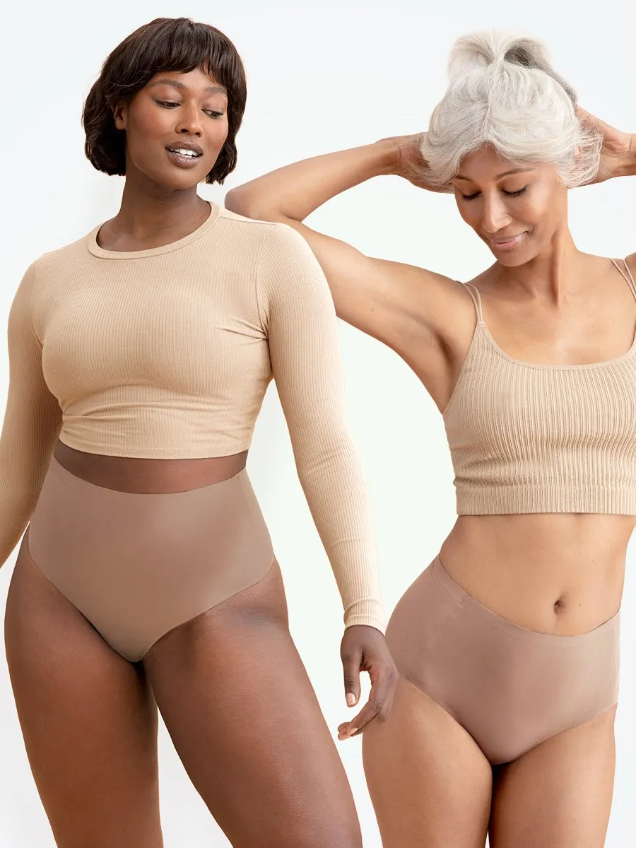 Offer: Truekind® 2-Pack Seamless Stretch Mid-Waist Brief - 50 percent OFF