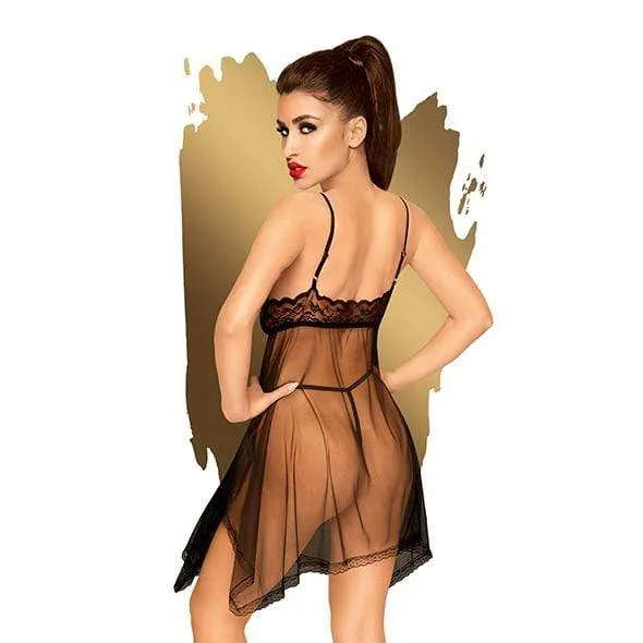Penthouse - Naughty Doll Lace Babydoll with Thong Chemise