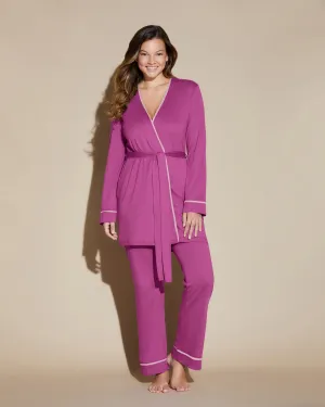 Pyjama 3 Pièces Curvy Avec Peignoir