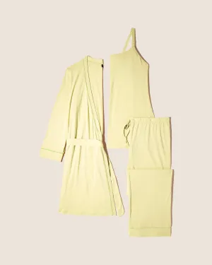 Pyjama D'Allaitement 3 Pièces Avec Peignoir