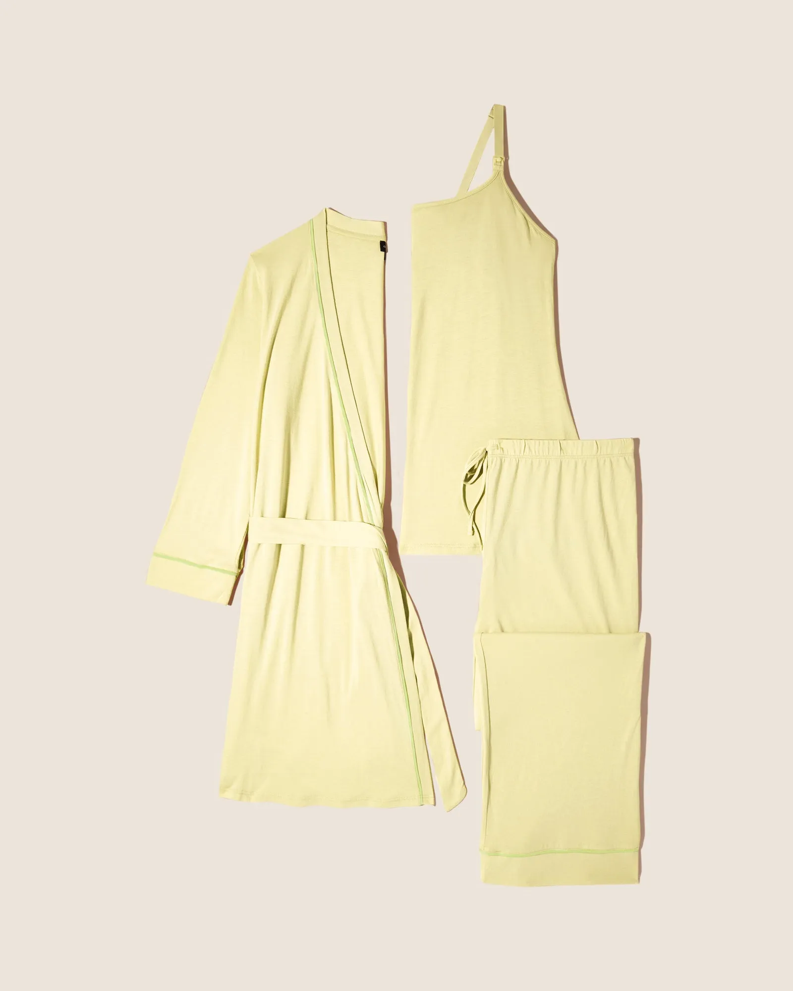 Pyjama D'Allaitement 3 Pièces Avec Peignoir
