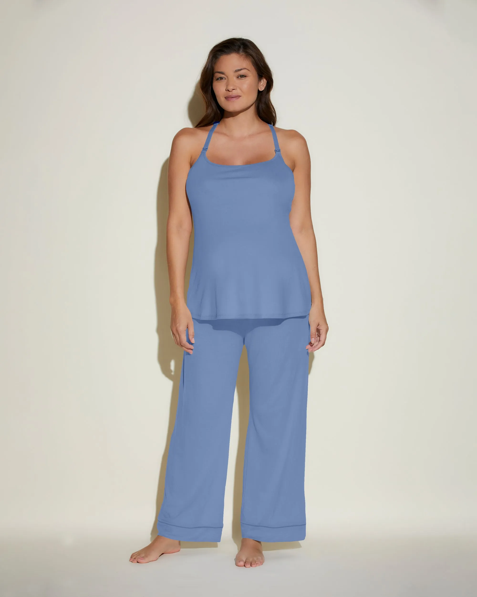 Pyjama-Set Für Schwangere, 3-Teilig, Mit Bademantel