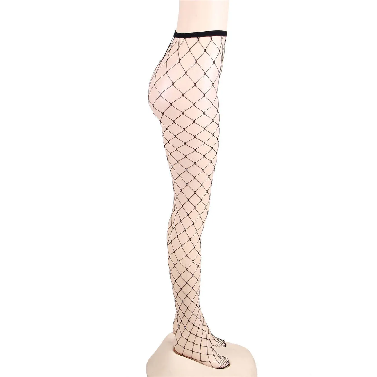 Rhinestone Net Pantyhose - One Size Fits Most