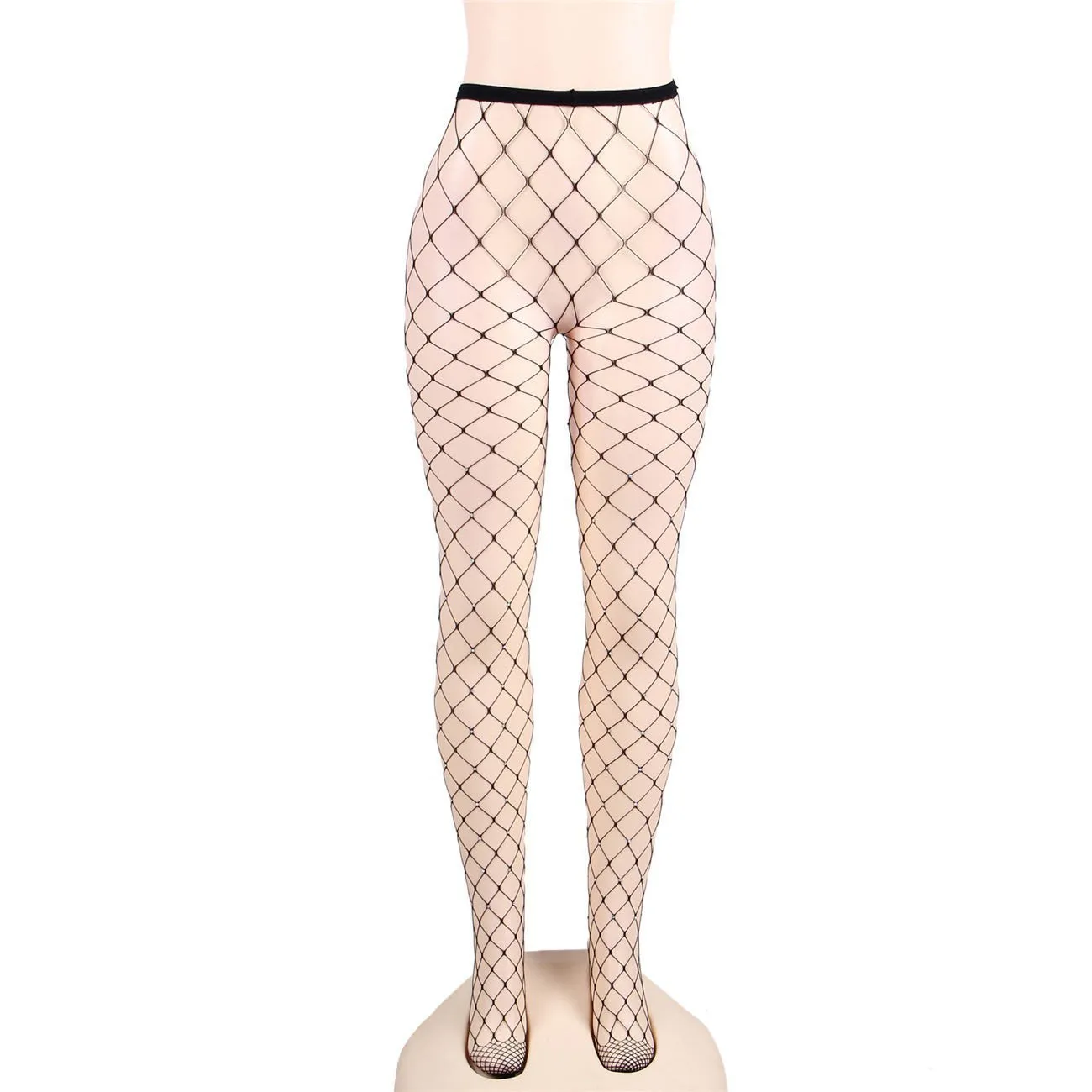 Rhinestone Net Pantyhose - One Size Fits Most
