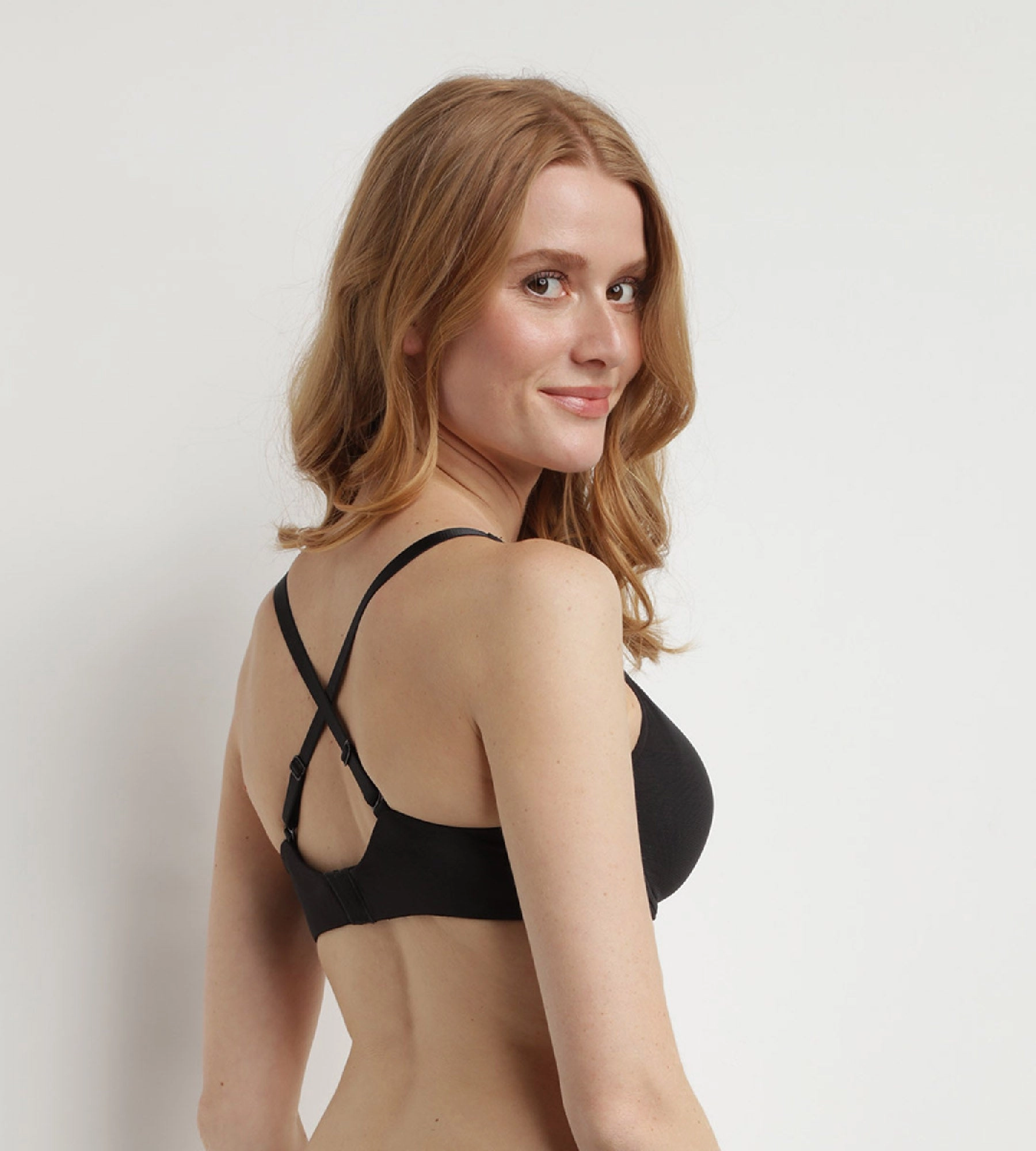Soutien-gorge ampliforme invisible noir Generous Limited Edition Dim