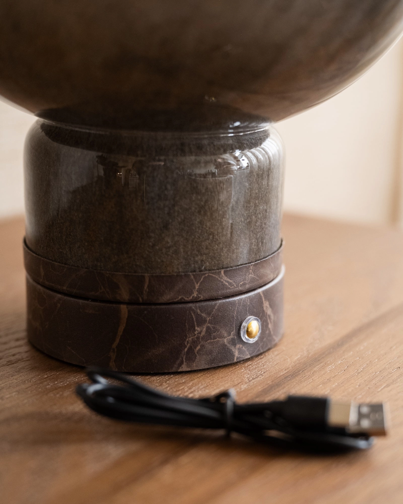 Wireless Table Lamp Glass